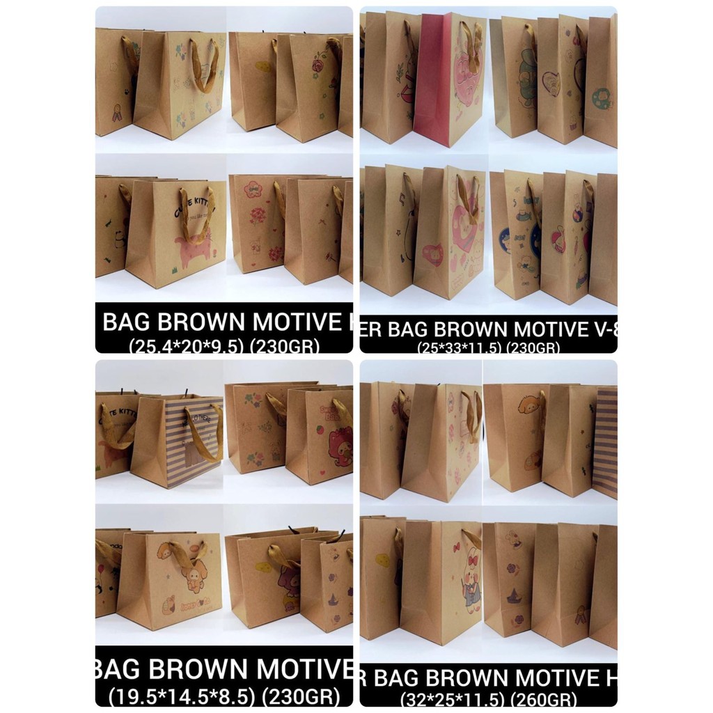 

*SDA* PAPER BAG COKELAT MOTIF / PAPER BAG KADO / PAPER BAG MINI / PAPER BAG BESAR