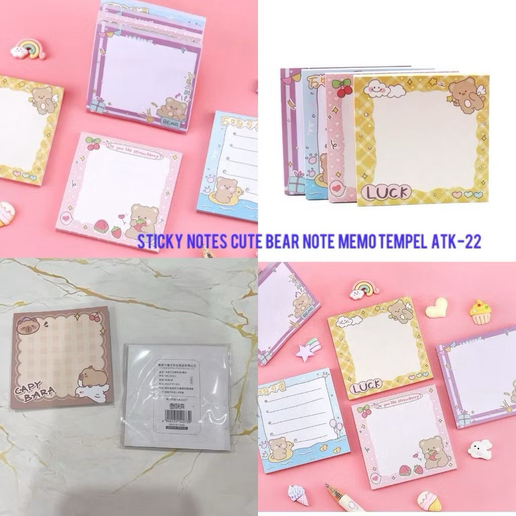 

Sticky Note Karakter Capybara Memo Anak Sekolah Dan Kerja Note Pengingat Karakter Lucu