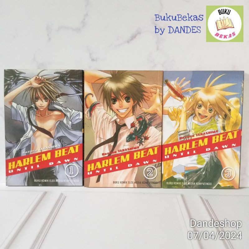 Harlem Beat Until Dawn by Kazusa Takashima (Elex Media) Komik Manga Bekas Preloved Cabutan