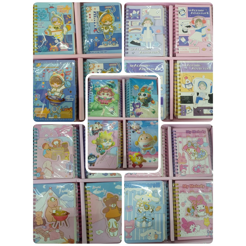 

*AJS* ( 1 PCS ) NOTES KANCING MAGNET / BUKU KARAKTER ANAK / NOTES SPIRAL / NOTEBOOK