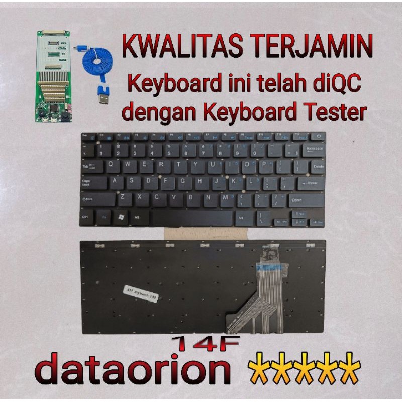 KEYBOARD AXIOO MYBOOK 14F SLIMBOOK 13 - Black