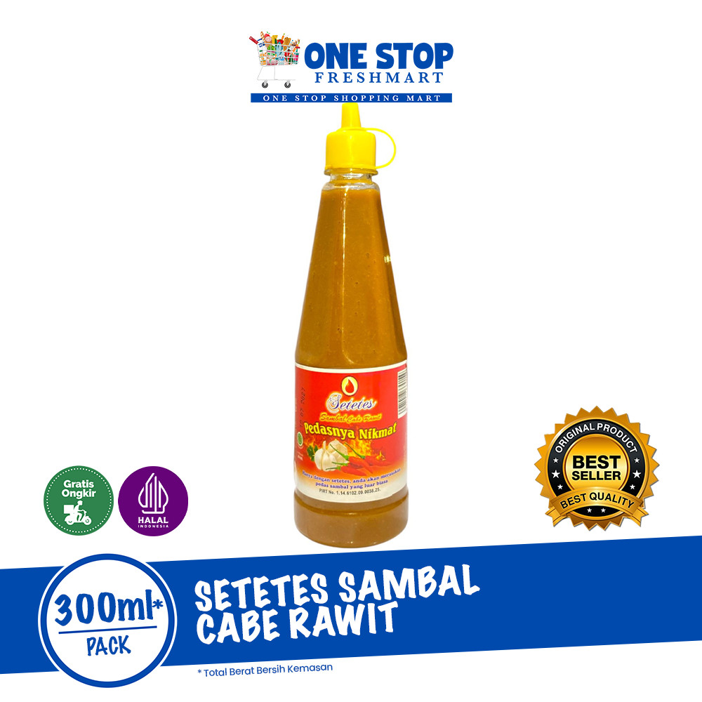 

SETETES SAMBAL CABE RAWIT 300ML / SAUS SAMBAL CABE RAWIT 300ML