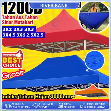 Tidak buruk selama 20 tahun Terpal Tenda Atap Tenda Lipat AtapTenda Lipat kain tenda 3x3/2x2 Terpal 