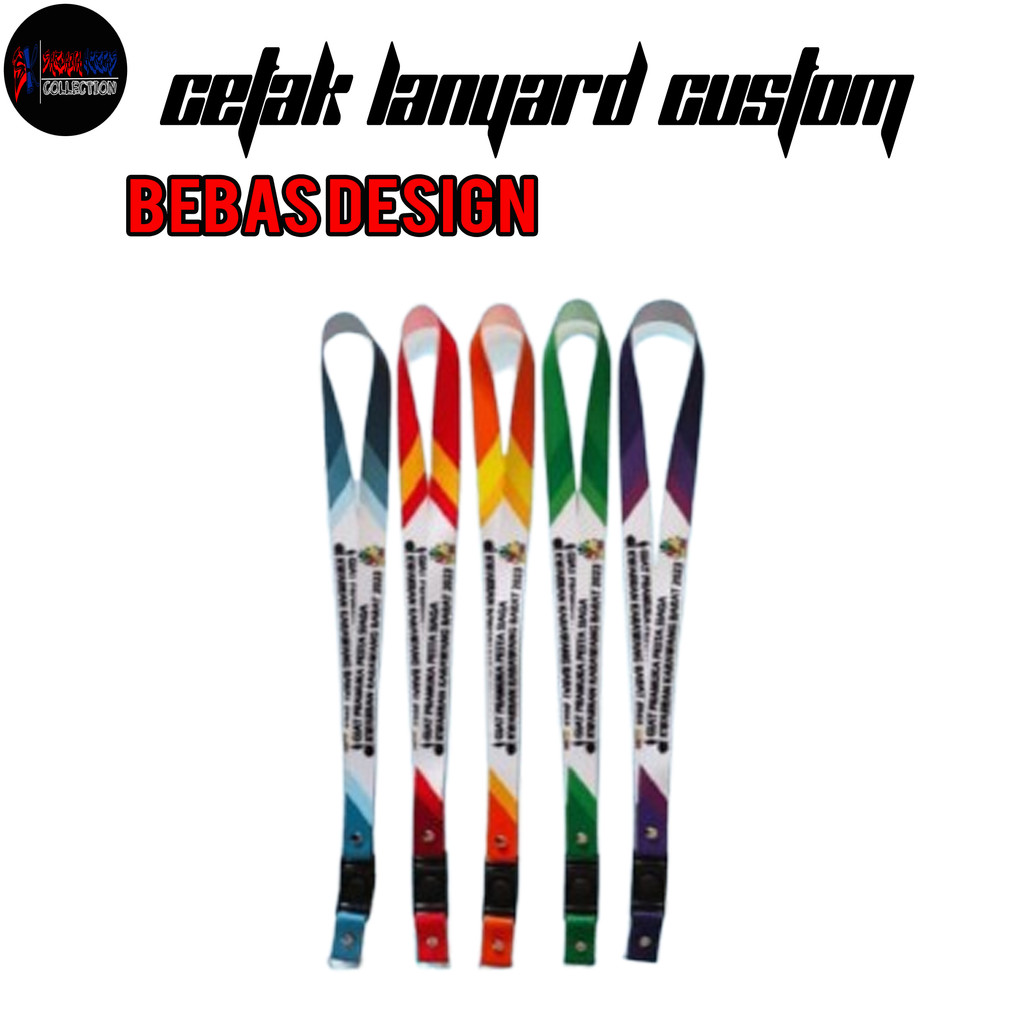 

Cetak Lanyard Custom / Gantungan Tali Idcard Name Tag (min 10pcs) ukuran 2 cm 1 atau 2 sisi