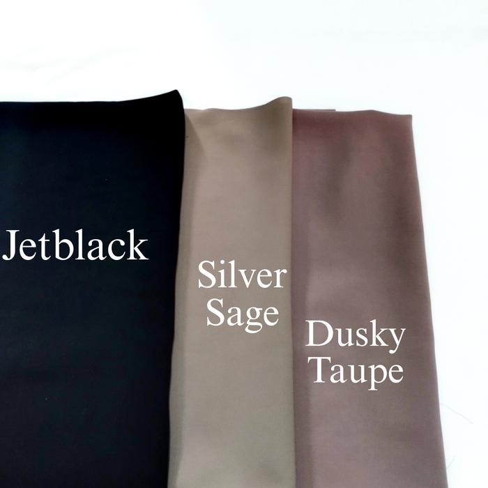 Kain Fortaleza Jetblack Super Deluxe / Kain Abaya Arab / Jetblack - Jetblack