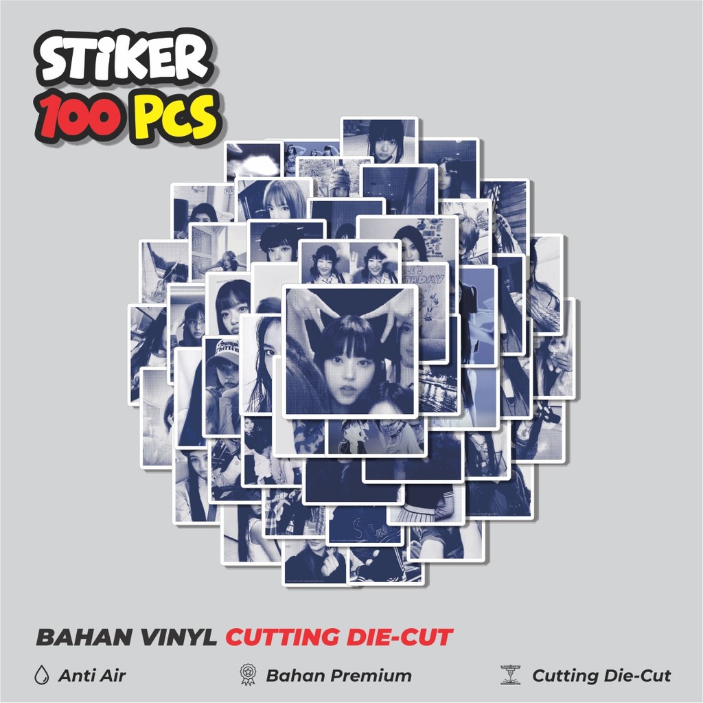 

Terbaru! 50 pcs Stiker Album New Jeans V5 Dekorasi Lucu Kreatif untuk Notebook, Skateboard, HP