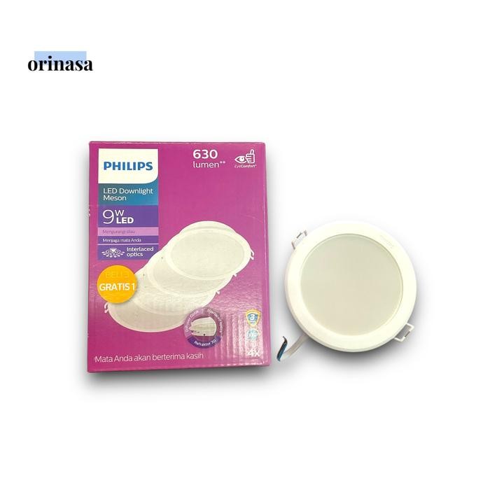 Lampu Downlight Philips Meson Multipack 9W 9 Watt Paket