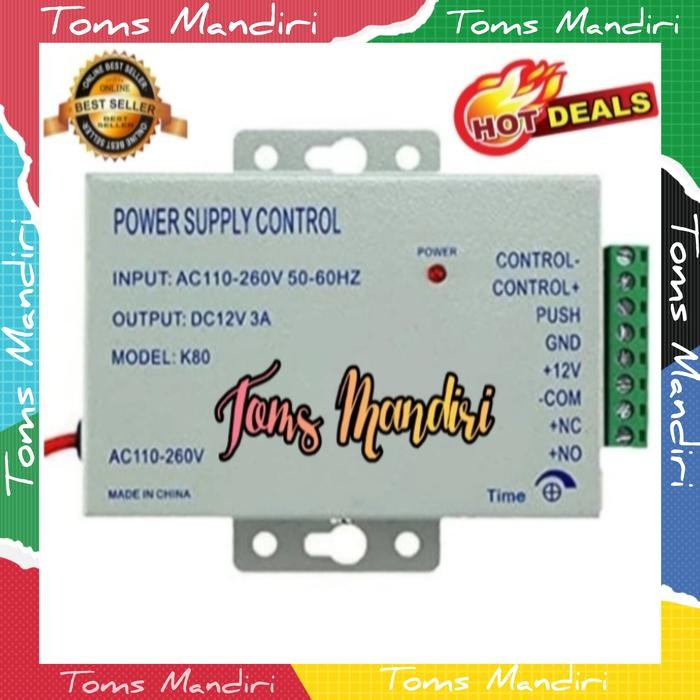 

Power Supply 12V-3A Door Lock Access Rfid Control Kunci Electric