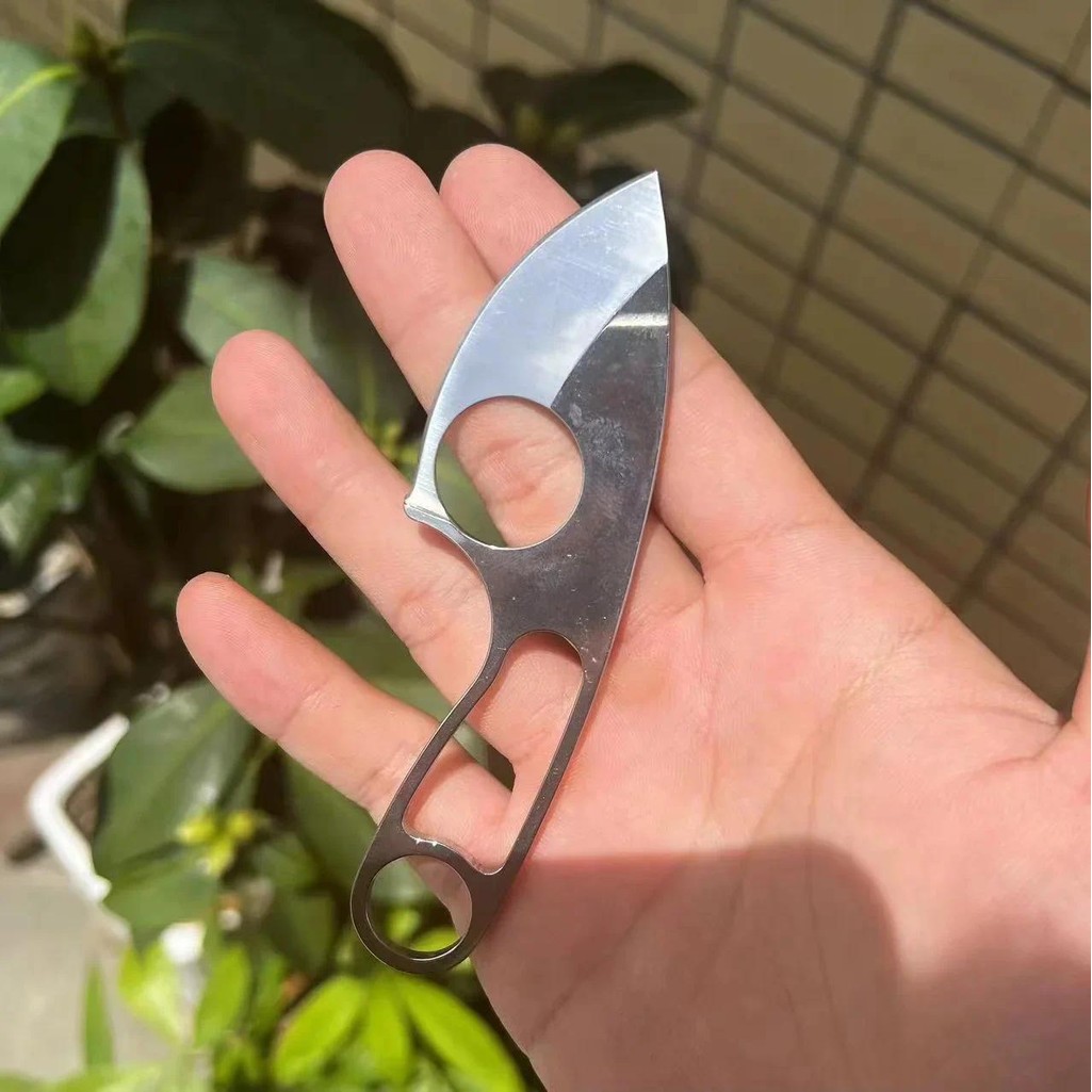 2024 Stainless steel neck pocket knife, mini camping knife, portable multi-purpose survival  ain kni