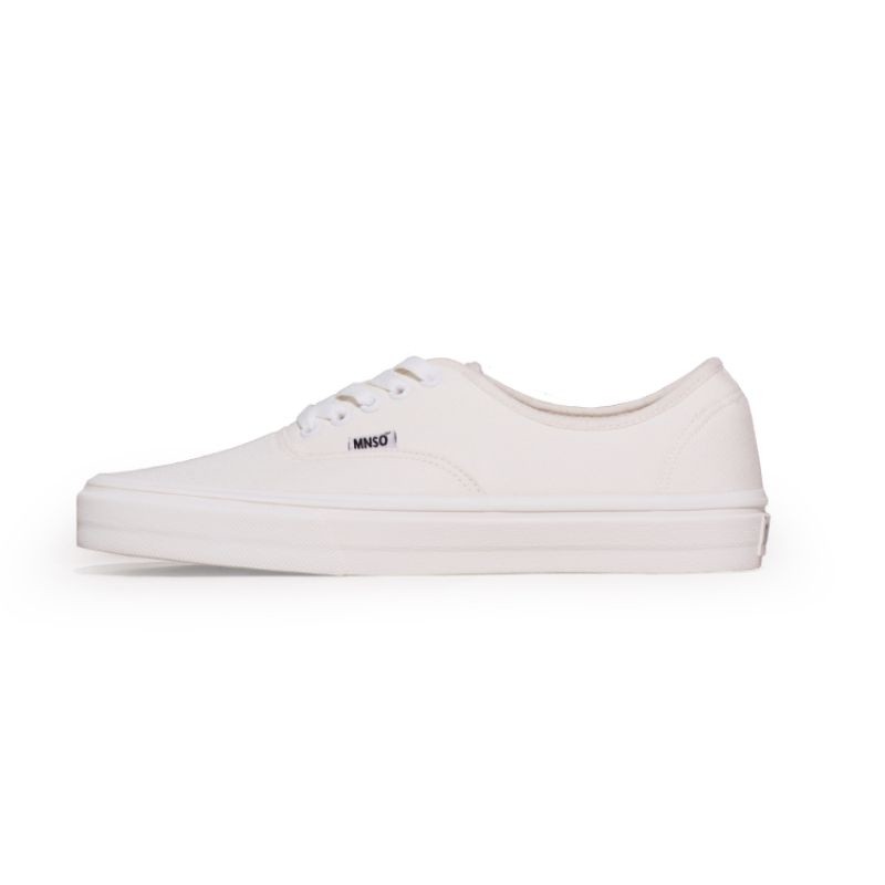 MinusOne Footwear Classic FullWhite Rubber Canvas Elegan Antiselip Nyaman Casual Unisex Snekers