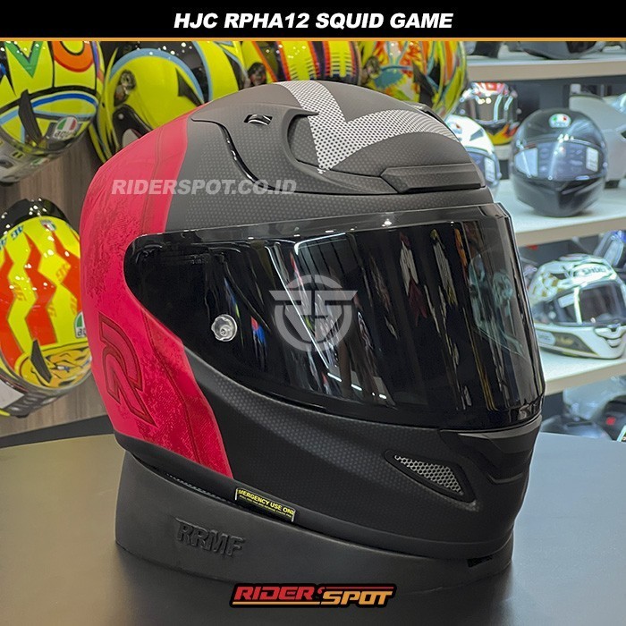 Helm Motor HJC RPHA 12 Squid Game Full Face Original DOT