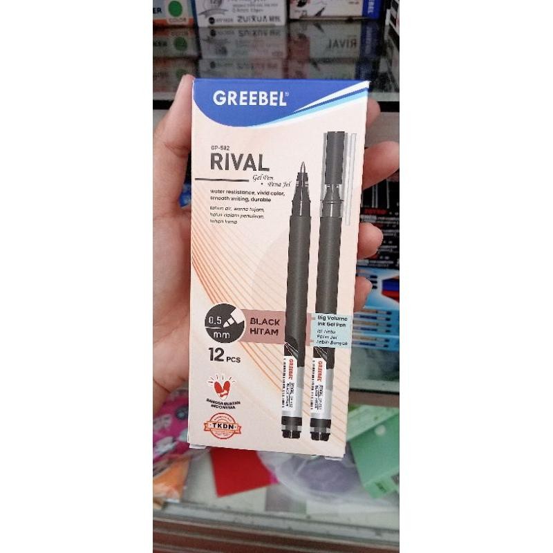 

(ISI 12 PCS) GP-502 GREEBEL RIVAL GEL PEN PULPEN