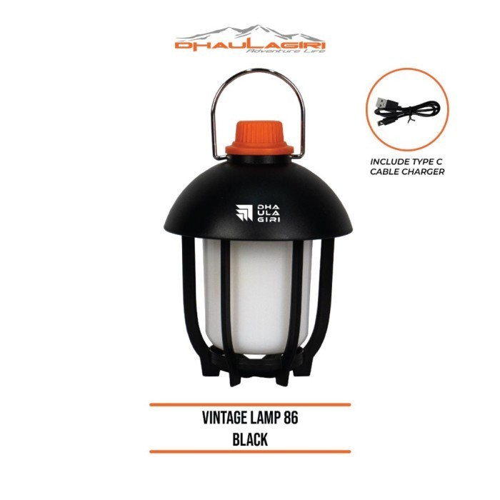 Lampu Outdoor Dhaulagiri Vintage 86 Bisa Dicas USB Type C Rechargeable
