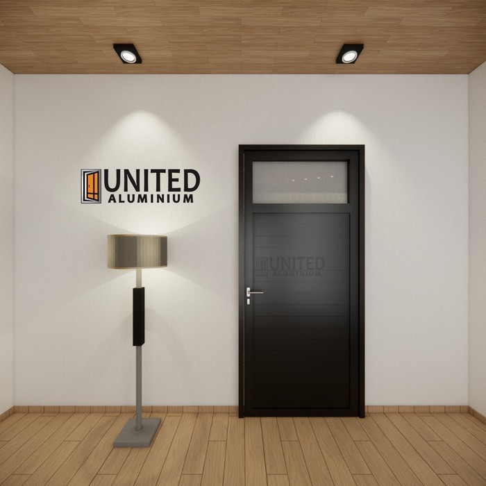 United Aluminium Co Id Pintu Wc Aluminium Kaca Tipe P112 Hitam Cokelat Putih Silver Ukuran L90 x T21