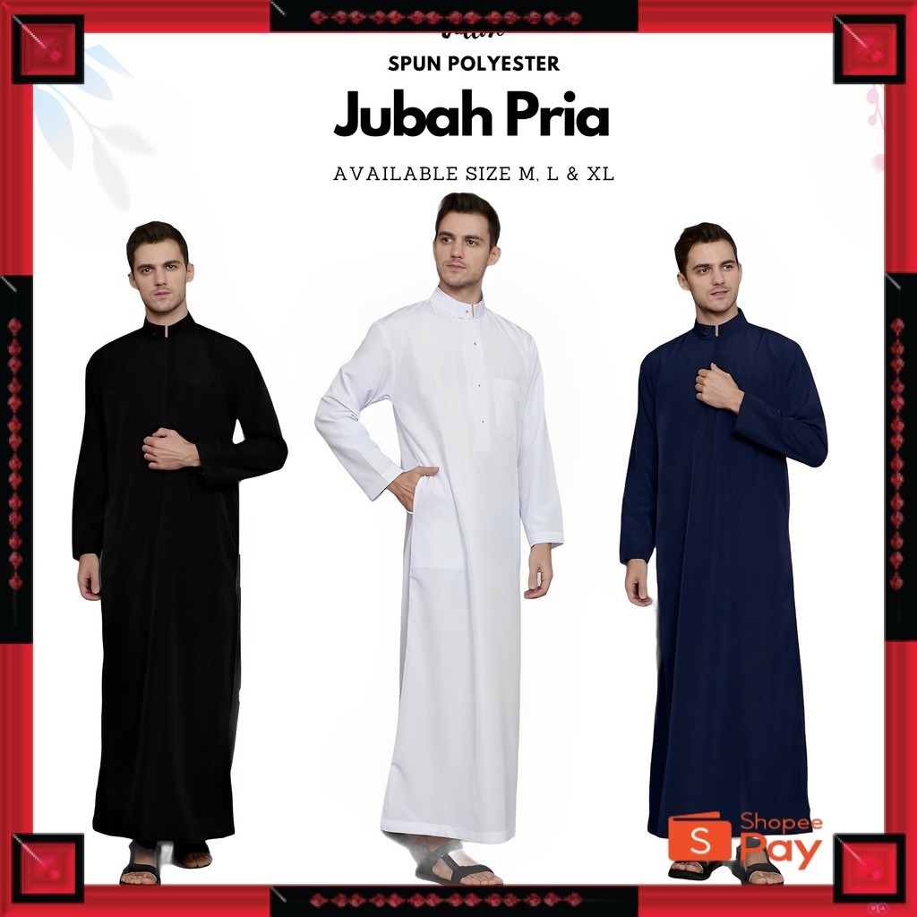 [PREMIUM ORIGINAL] jubah pria dewasa - atasan muslim pria - baju koko pria dewasa - koko jubah gamis