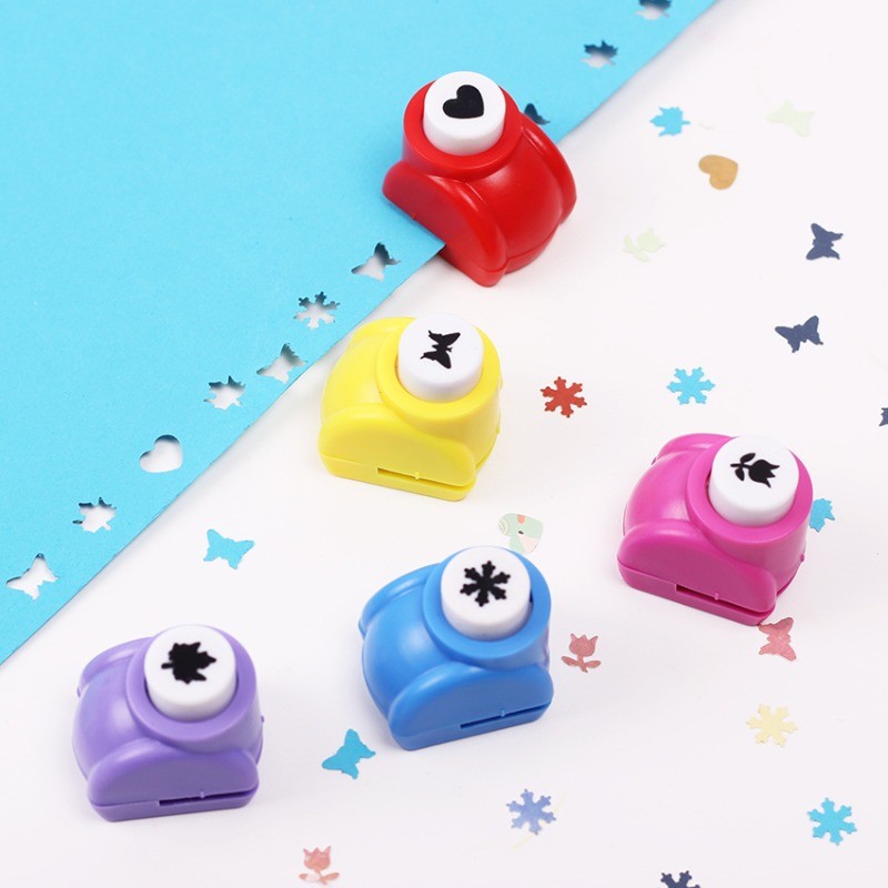 

1PC 8mm Random Color Mini Scrapbook Punches Handmade Cutter Card Craft Calico Printing DIY Flower Paper Craft Punch Hole Puncher