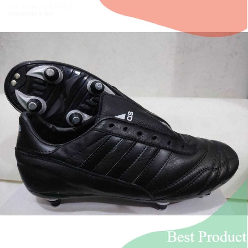 Sepatu Bola Kulit Pull Besi Pria Dewasa (Dijahit dan Dipaku)/ bigsize BIgsize super jumbo