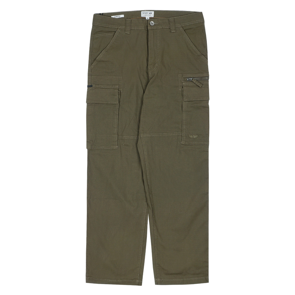 M.Gee Celana Cargo Panjang Pria Mgee Greg C026 Dark Olive