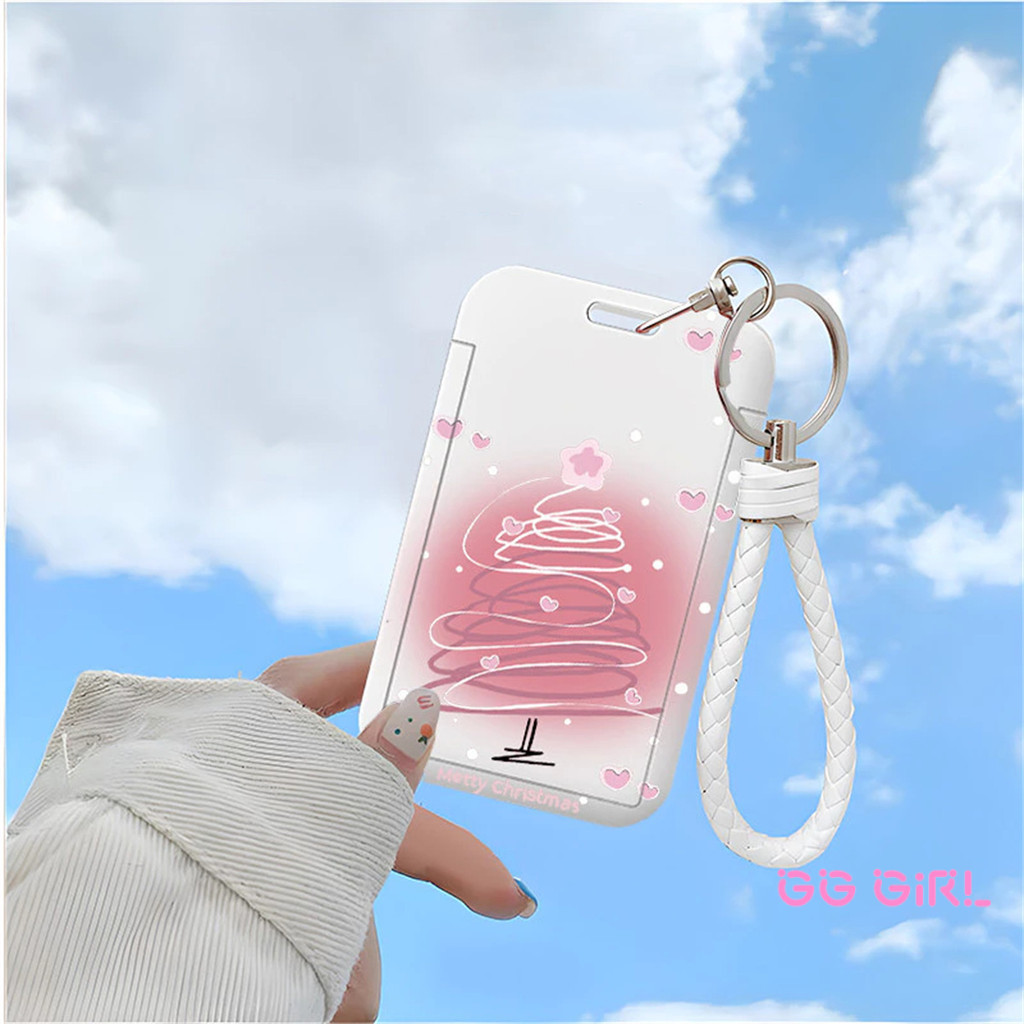 

GG GIRL ID Card Holder Motif Tema Natal Anak Pohon Orang Tua Korea | Tempat Pelindung Kartu Nama Photocard Sekolah Kantor Photocard Photo Card