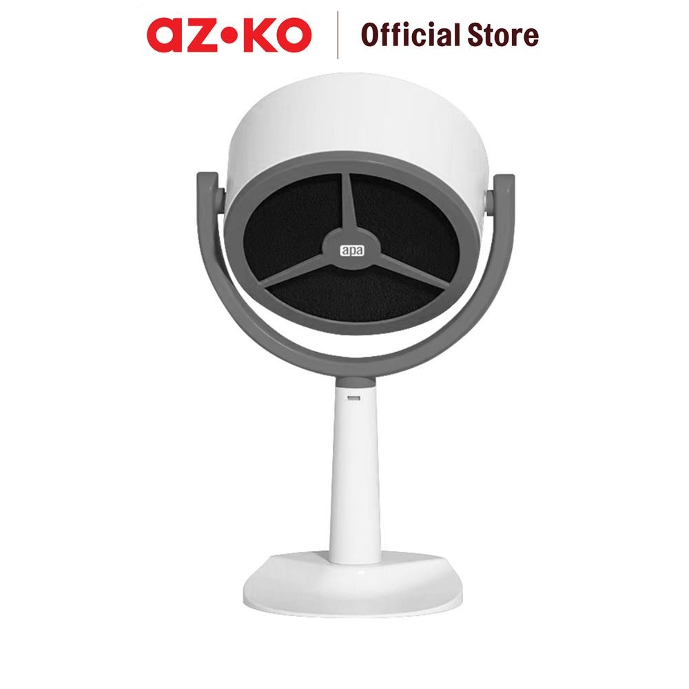 AZKO Apa Penghisap Asap Portable Rechargeable 8 watt - Putih Hood Penyaring Asap Penyerap Asep Udara