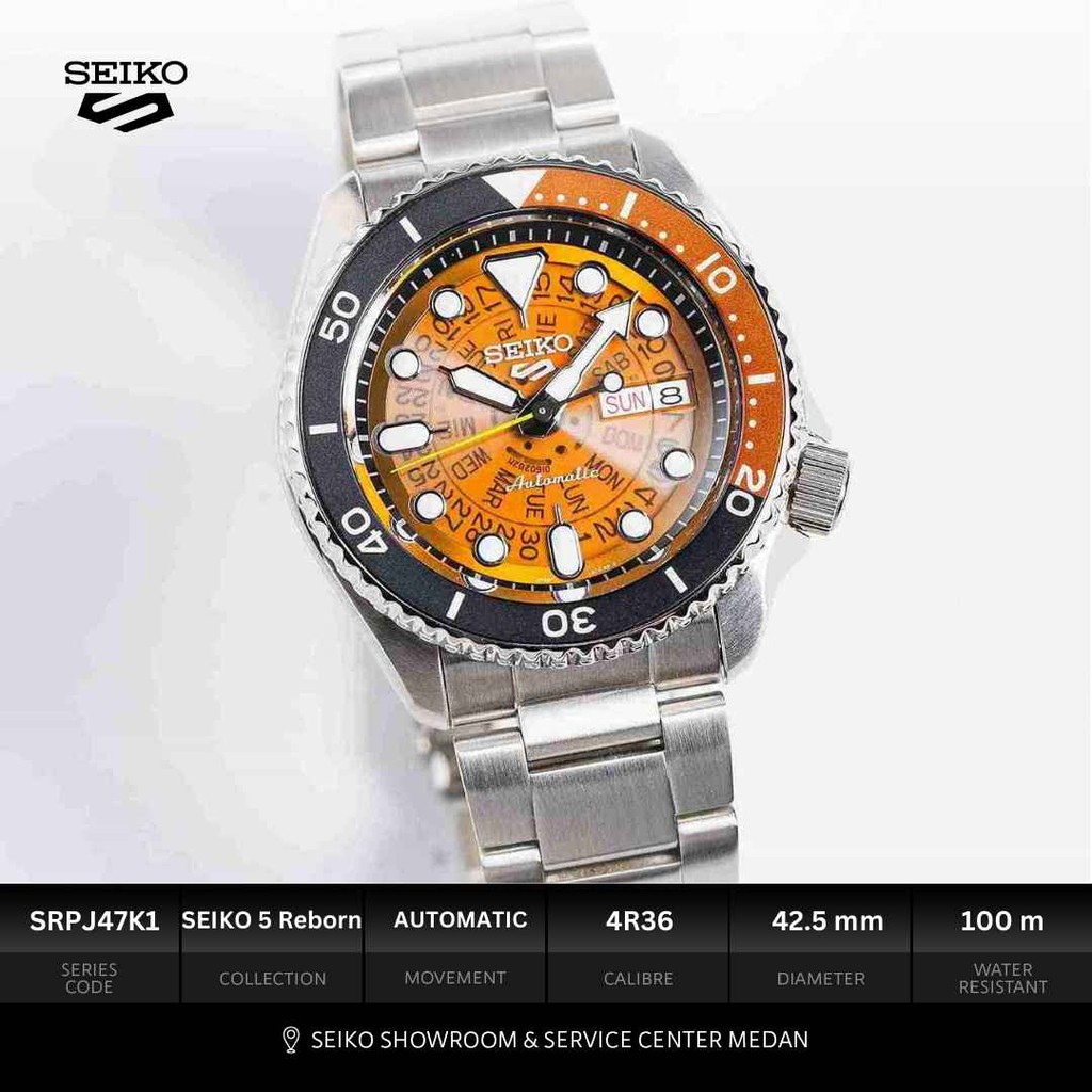 SEIKO Showroom Medan - Seiko 5 Reborn SRPJ47K1