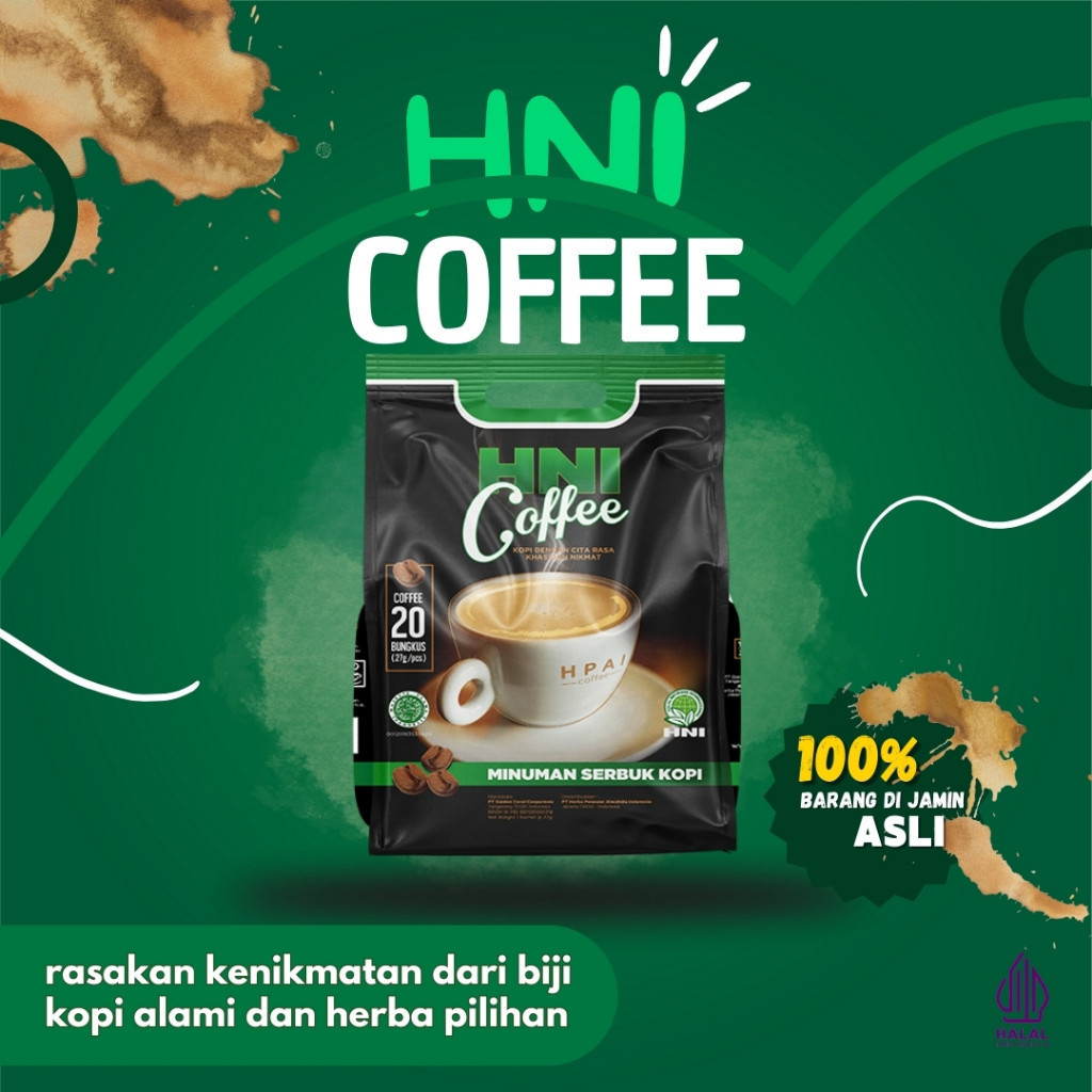 

TERMURAH HNI COFFE HPAI KOPI HERBAL 540GR EXP 2025 VS24 HPAI04