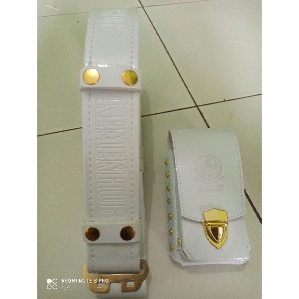 kopel Dan sarung hp dan KEMENHUB putih terbaru