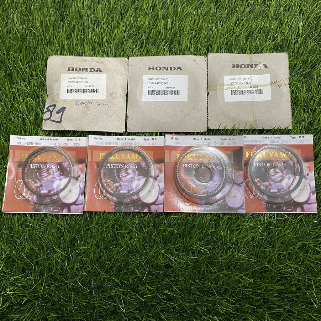 Ring Piston Seher Supra X 125 Helm In Fi Original (AHM, FUKUYAMA)