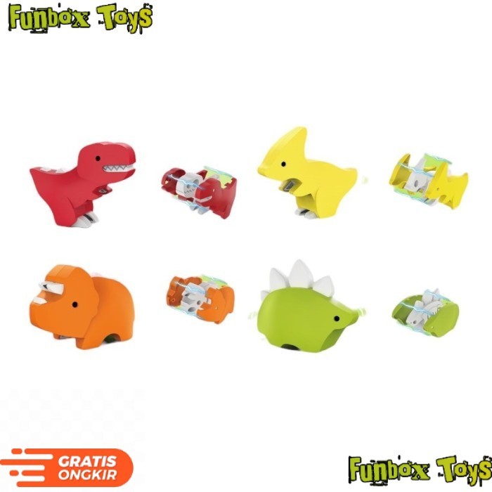 (PSD) Mainan Anak DINO CASING MAGNETIC 3D DIY Bongkar Pasang Dinosaur Anak - Tanpa Bubble