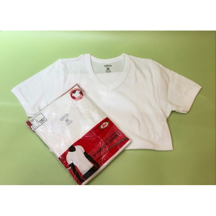 SALE -Kaos Oblong Pria Rider Putih | Kaos Dalam Pria| Dalaman O & V Neck - Putih V Neck, M