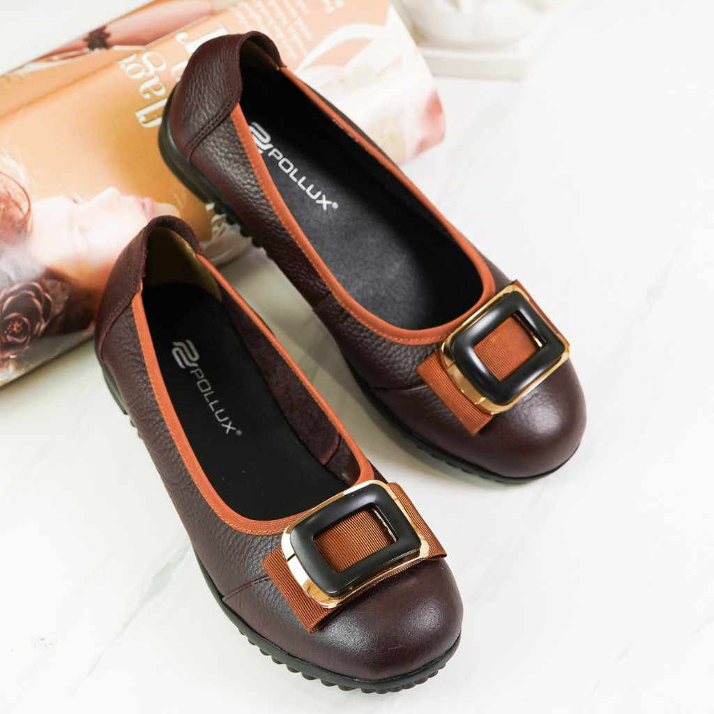 Pollux Monday WPOMT 04 - Flat Shoes Pantofel Wanita | Sepatu Kerja Wanita | Sepatu Kantor