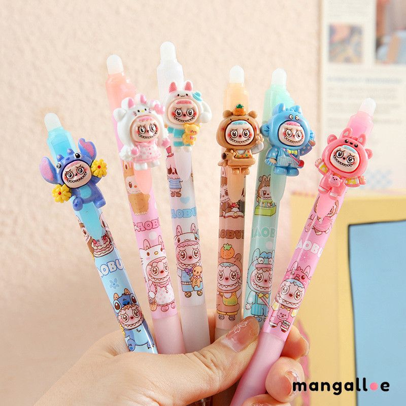 

[COD] Pena Aksi Dorong Kartun Gaya Jepang Pena Biru Netral Pena Air Resin 3D yang Dapat Dihapus -MG