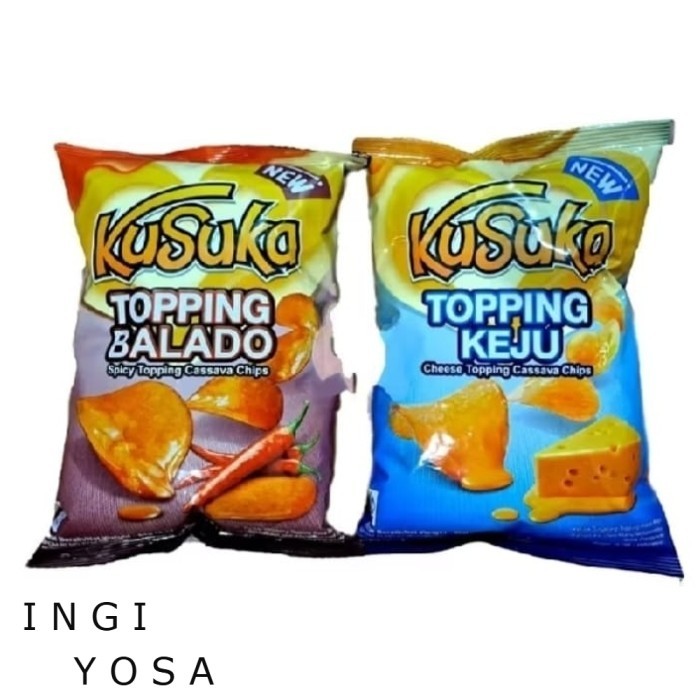 

Kusuka Keripik Singkong Topping Keju 60 gr / snack kusuka