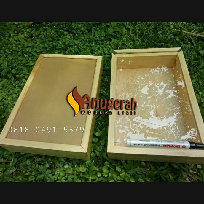 

Wooden sliding acrylic box 20x30cm kotak kayu sliding akrilik murah