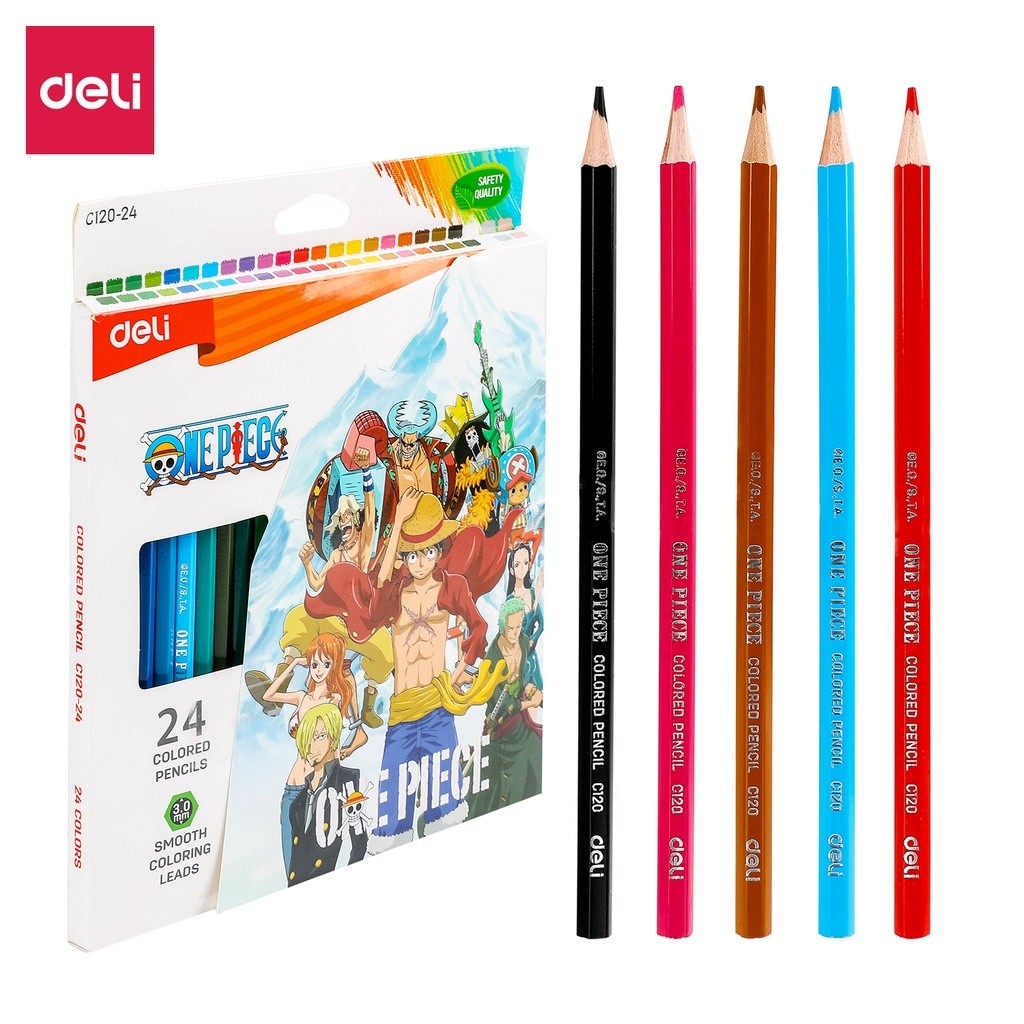 

BOBOMARTS DELI PENSIL WARNA ONE PIECE PENSIL WARNA 12/24 PCS COLORED PENCILS C120-12/c120-24