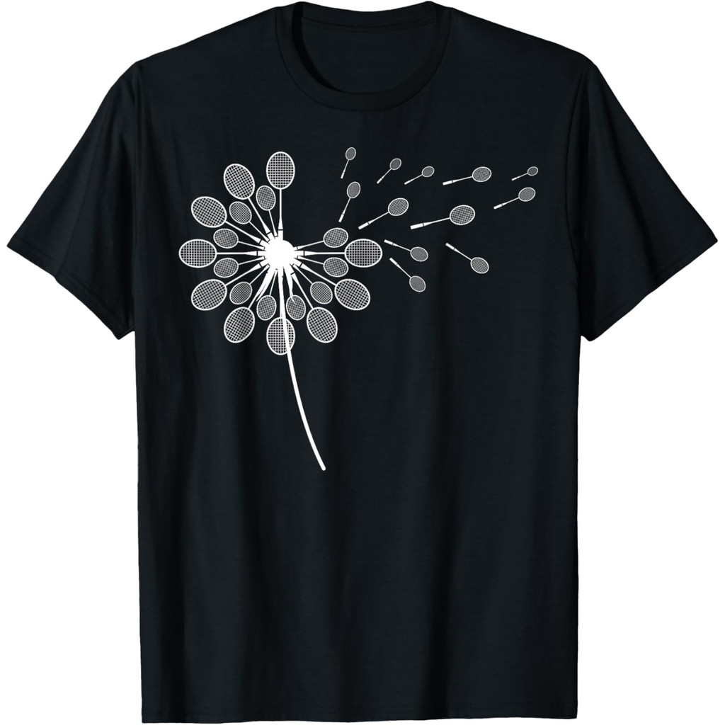 Kaos Raket Bulutangkis Dandelion Kaos Bulutangkis Pemain Bulutangkis