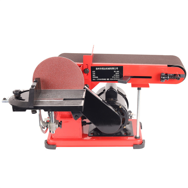 350W Grinder Bench Sanding Machine  Multi-Function Polishing Power Tools Belt Sander Electric Adjust