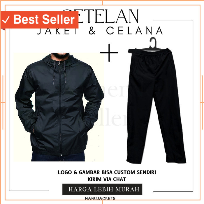 Set Olahraga Murah Kekinian Cuci Gudang Promo Diskon Style Korea /setelan jaket celana olahraga pria