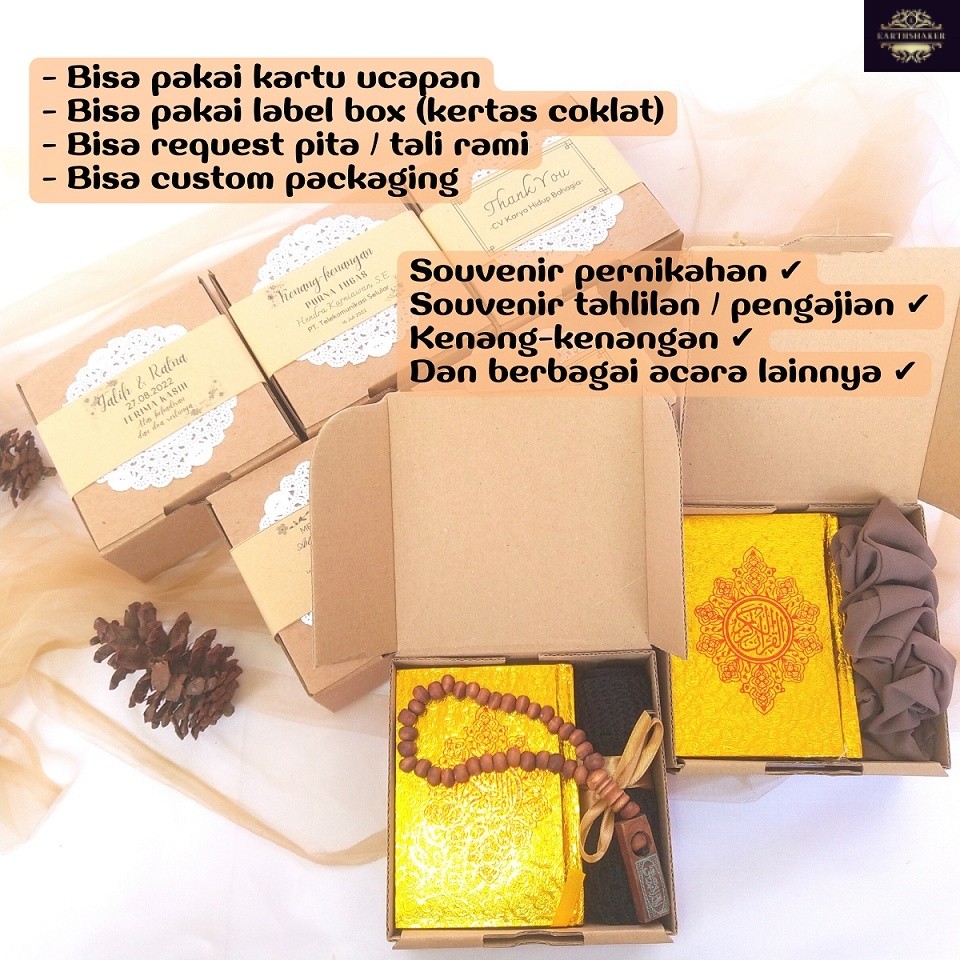 ALQURAN gomy.id gift box hampers kado souvenir lebaran idul fitri alquran al quran pengajian 40 100 