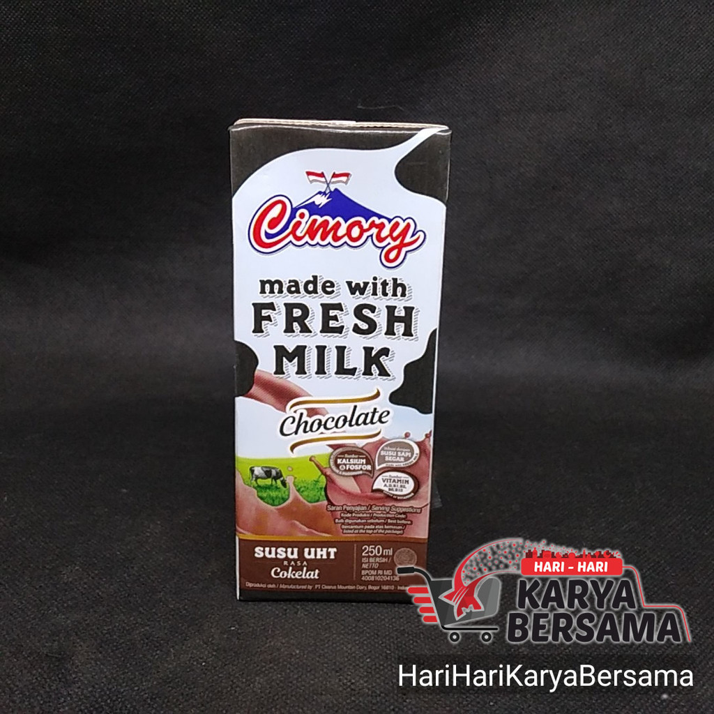 

MINUMAN SUSU CIMORY UHT FRESH MILK CHOCOLATE 250ML