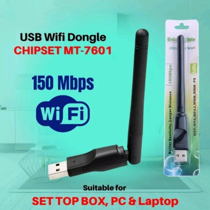 I* MT7601 / Ralink RT 7601 Wifi Dongle Antena MT 7601 WIFI RECEIVER STB / Komputer / Laptop / Set To