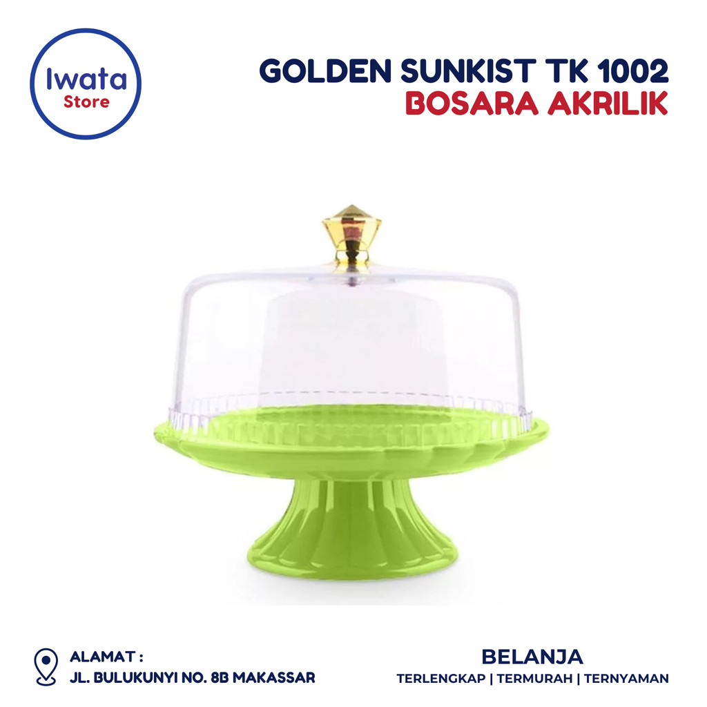 GOLDEN SUNKIST - BOSARA / TEMPAT KUE HIJAU - TK 1002