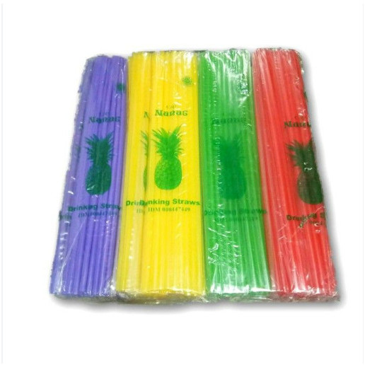Sedotan Nanas Warna (20 Bungkus) - SEDOTAN ES Warna- SEDOTAN PANJANG MEREK Nanas