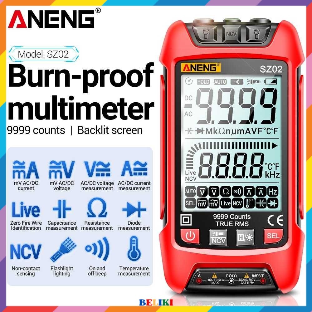 ANENG Digital Multimeter Multitester Voltage Tester Burn Proof - SZ02