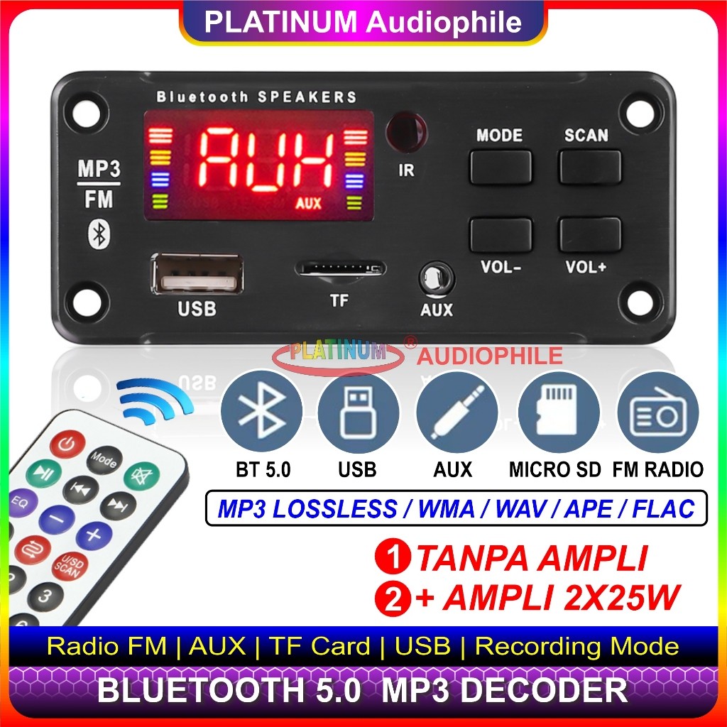 Modul MP3 Decoder Bluetooth Amplifier 2X 25W MP3 Lossless Recording JQ-D022 D002BT