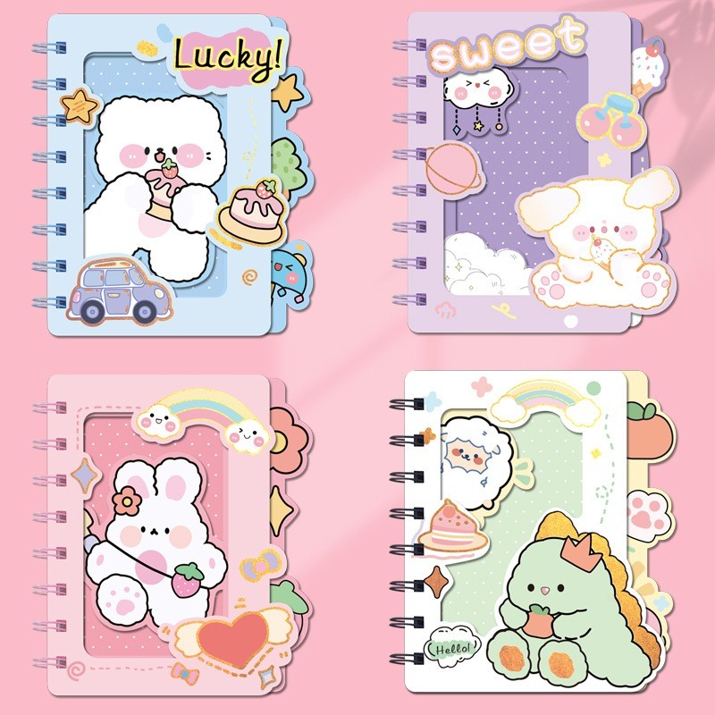 

VIRAL! NOTEBOOK RING MOTIF A7 DENGAN PENANDA HALAMAN MOTIF KAWAII