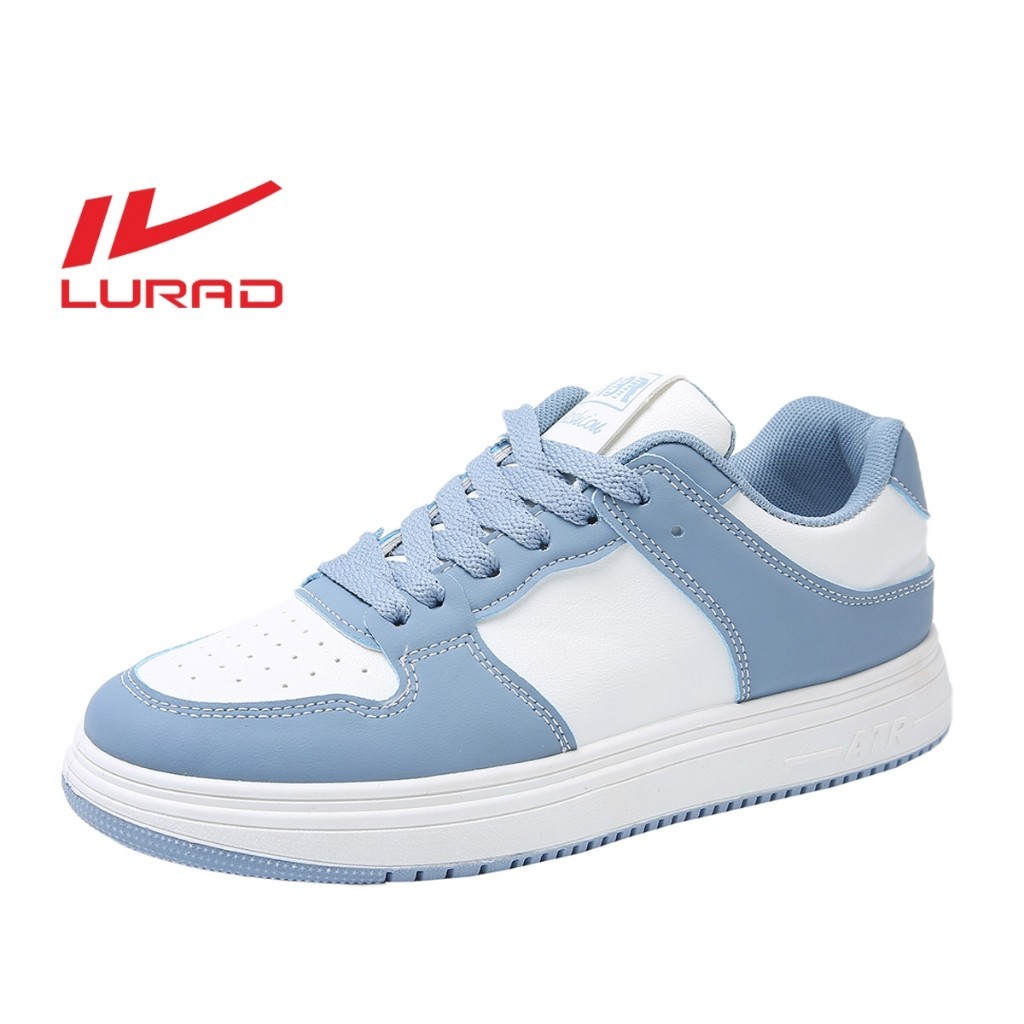 LURAD Sepatu Wanita Warna Biru Ringan Anti Slip Kekinian Sneakers Cewek Sport Bertali Soft SS101