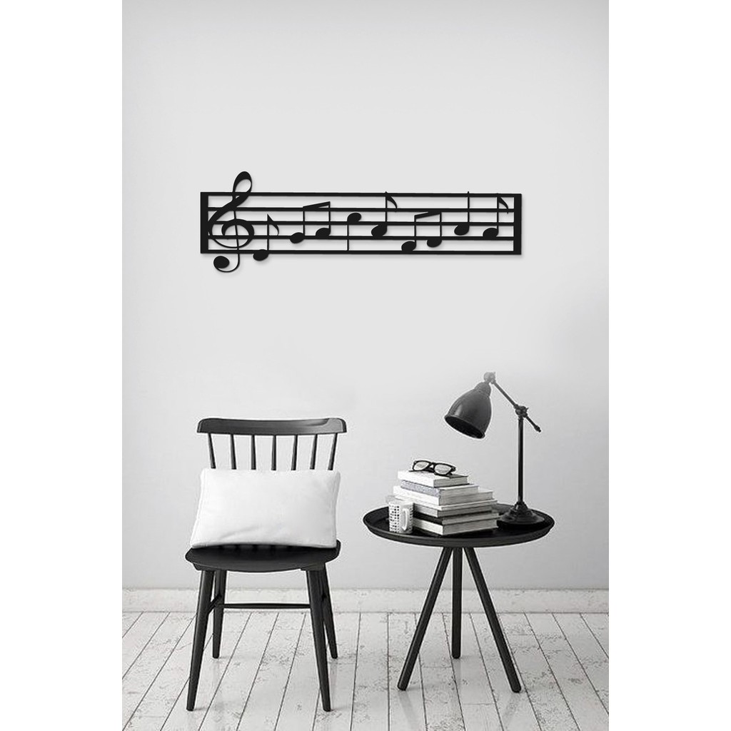 

Musical Notes Wooden Wall Decor Table