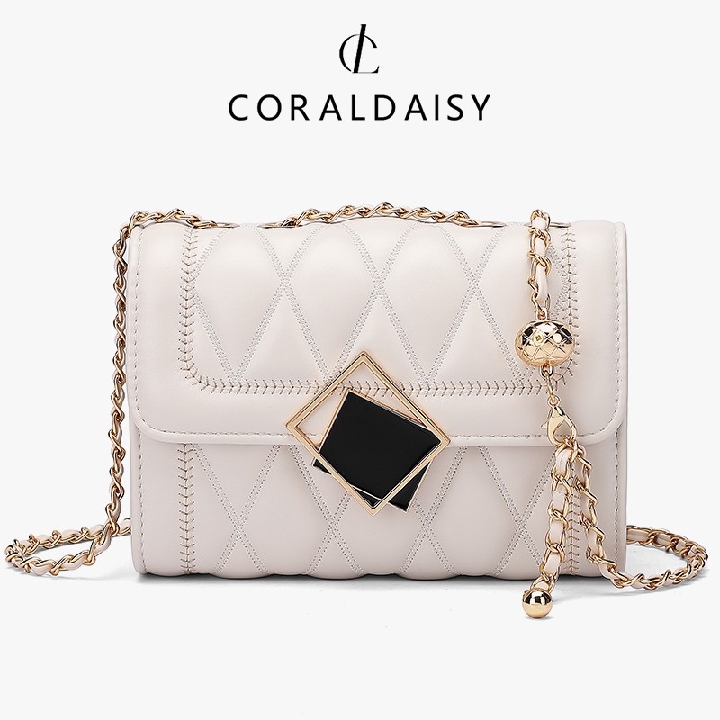 [SALE BESAR] CORALDAISY Tas Wanita Terbaru Tas Selempang Shoulder Bag Fashion sling bag Rantai bag