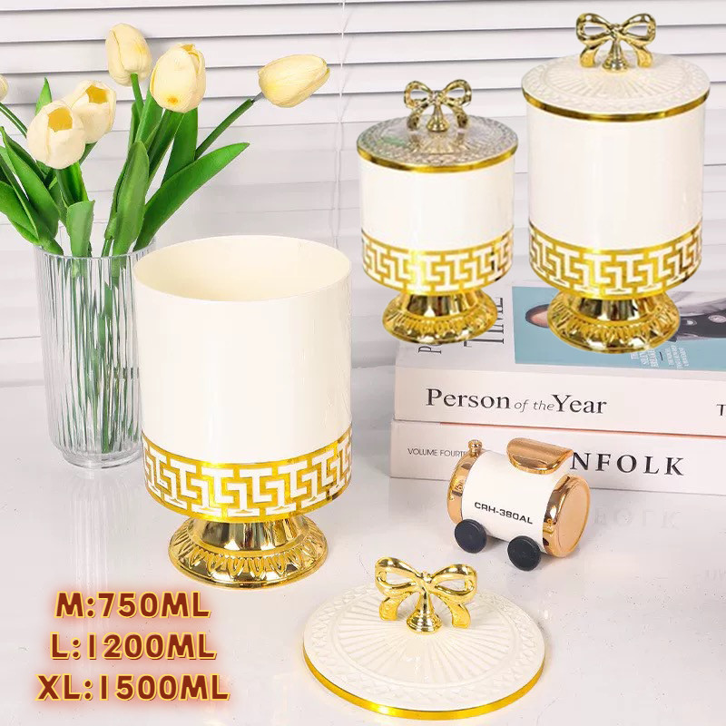 Toples Snack Plastic Mewah / Toples Gold Mewah / Toples Transparan Mewah / Toples Kue Lebaran